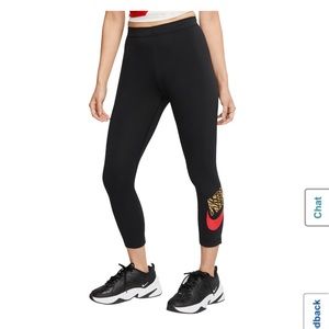 Nike Leggings Women's workout Black Cheetah 1X NEW